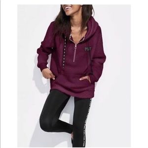 Pink Victoria’s Secret Sherpa hoodie